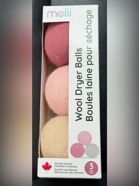 ✨New✨ melii: Wool Dryer Balls (Reusable) Pack of 3